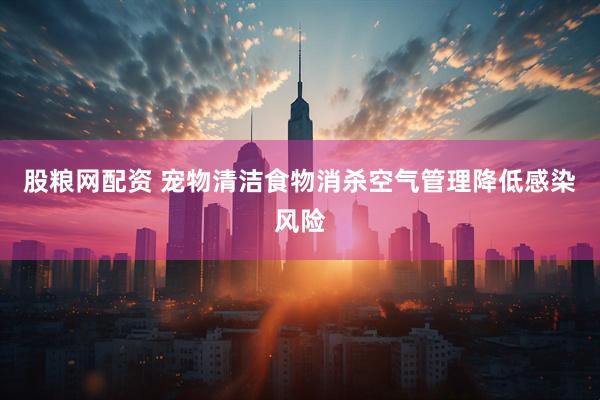股粮网配资 宠物清洁食物消杀空气管理降低感染风险