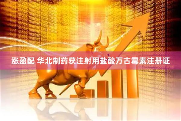 涨盈配 华北制药获注射用盐酸万古霉素注册证