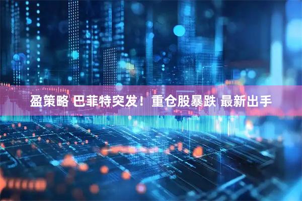 盈策略 巴菲特突发！重仓股暴跌 最新出手