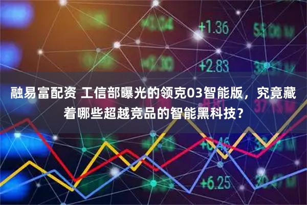 融易富配资 工信部曝光的领克03智能版，究竟藏着哪些超越竞品的智能黑科技？