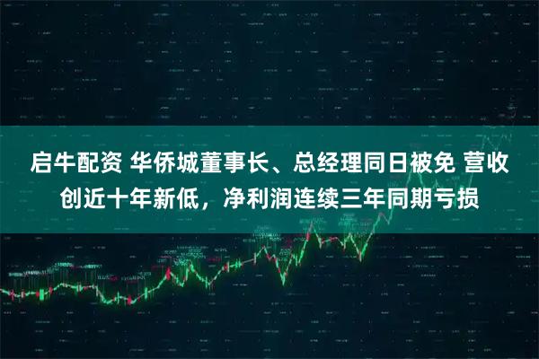 启牛配资 华侨城董事长、总经理同日被免 营收创近十年新低，净利润连续三年同期亏损