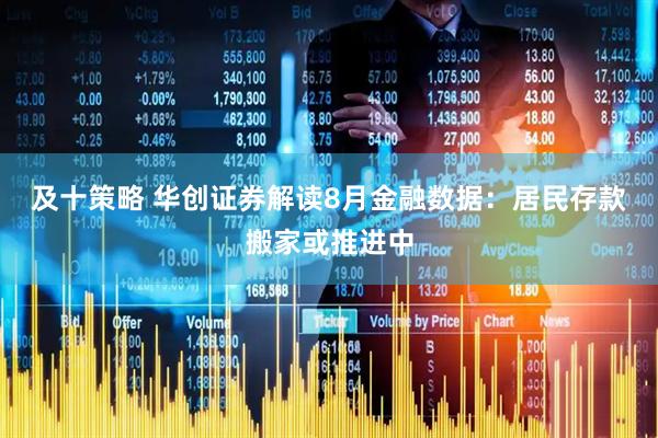 及十策略 华创证券解读8月金融数据：居民存款搬家或推进中